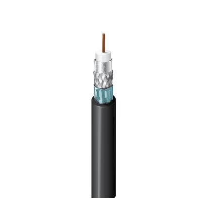 Belden Cable 1794A 0061000 | 75 Ohm SDI-Koax, Serie 7, 16 AWG massiver blanker Kupferleiter, PE-Isolierung, Folie + 95 % TC-Geflecht + Folienschirm, PVC-Mantel, CMR