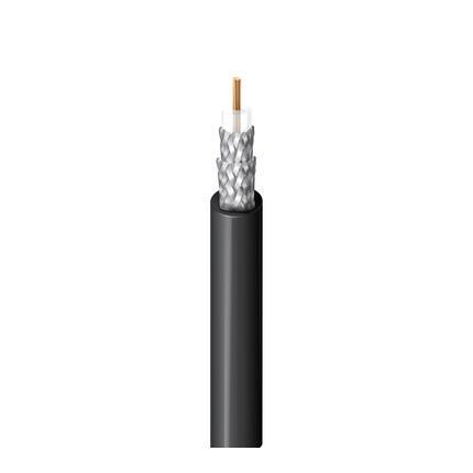 Belden Cable 8281F G7V1000 | 22 AWG Litze (7x29) .031" blanker verdichteter Kupferleiter, Polyethylen-Isolierung, verzinnter Kupfer/blanker Kupfer-Doppelgeflechtschirm (95 % Abdeckung), PVC-Mantel.