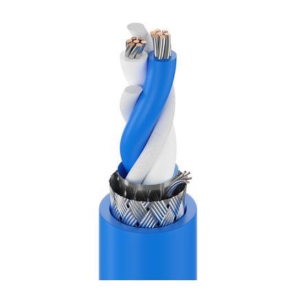 Belden Cable 3073F C551000 | Twinax 100Ω, 1 Paar 18 AWG (7x26) verzinntes Kupfer, PP-Isolierung, Gesamtabschirmung aus Beldfoil®+verzinntem Kupfergeflecht (55 %), PVC-Außenmantel, TC, PLTC, ITC, CMG