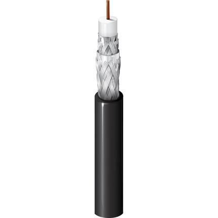 Belden Cable 6339Q8 8771000 | Überwachung, CATV & MATV, RG-6, 18 AWG massives blankes Kupfer, FEP-Schaumkern, Duofoil® + 60 % Aluminiumgeflecht + Duofoil® + 40 % Aluminiumgeflecht, raucharmer PVC-Mantel, CMP, CATVP