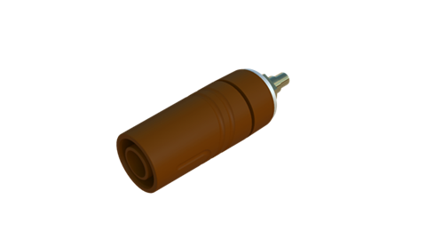 Hirschmann SKS 972358705 | SAB 2640 LK Au Buchse 4mm braun