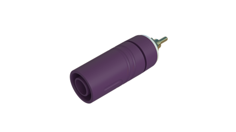 Hirschmann SKS 972360709 | SAB 2630 S1,9 Au Buchse 4mm violett