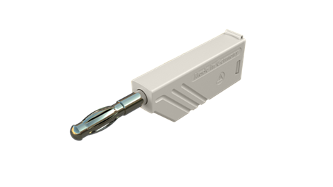 Hirschmann SKS 934100707 | LAS N WS Au Stecker 4mm weiß