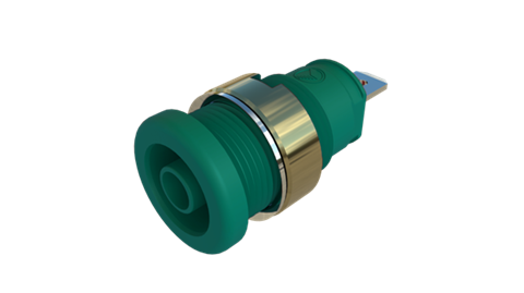 Hirschmann SKS 972355204 | SEB 2610 F4,8 Ni Buchse 4mm grün