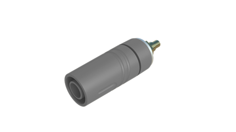 Hirschmann SKS 972358706 | SAB 2640 LK Au Buchse 4mm grau