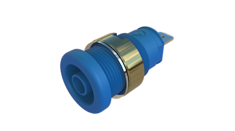 Hirschmann SKS 972355202 | SEB 2610 F4,8 Ni Buchse 4mm blau