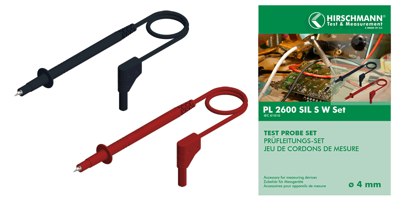 Hirschmann SKS 972425012 | PL 2600 S W Set / PL 2600 SIL S W Set Prüfleitungs-Set 4mm