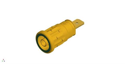 Hirschmann SKS 972362188 | SEP 2620 F6,3 Buchse 4mm gelb/grün