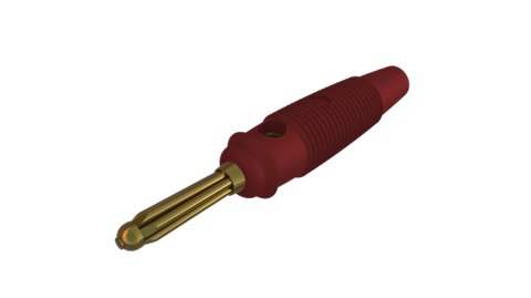 Hirschmann SKS 930727701 | BUELA 30 K Au Stecker 4mm rot