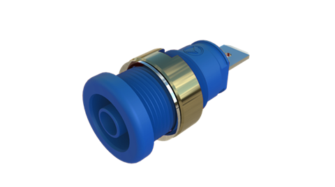 Hirschmann SKS 972356202 | SEB 2620 F6,3 Ni Buchse 4mm blau