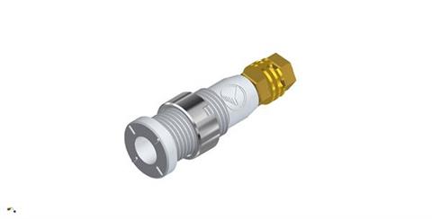 Hirschmann SKS 975454707 | MSEB 2600 G M3 Au Buchse 2mm weiß