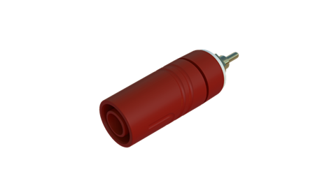 Hirschmann SKS 972360701 | SAB 2630 S1,9 Au Buchse 4mm rot