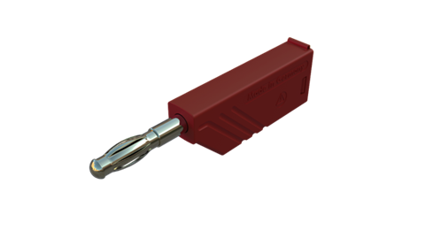 Hirschmann SKS 934100701 | LAS N WS Au Stecker 4mm rot