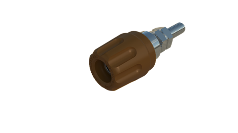 Hirschmann SKS 930099105 | PK 10 A Buchse 4mm braun