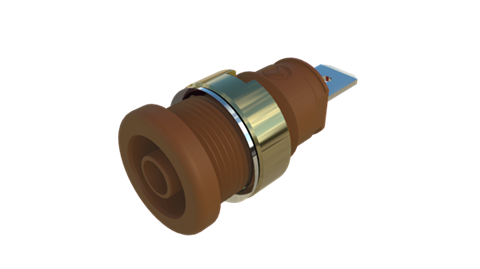 Hirschmann SKS 972356105 | SEB 2620 F6,3 Buchse 4mm braun