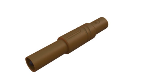 Hirschmann SKS 934097105 | LAS S G Stecker 4mm braun