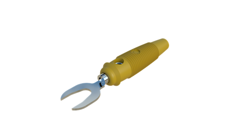 Hirschmann SKS 930585103 | KB 3 Stecker 4mm gelb