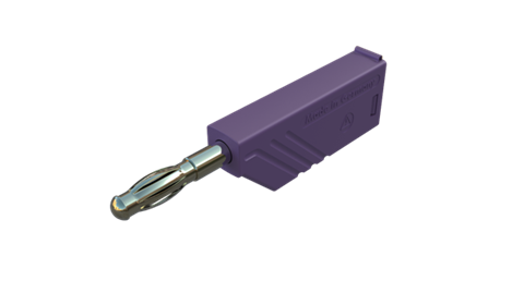 Hirschmann SKS 934100709 | LAS N WS Au Stecker 4mm violett
