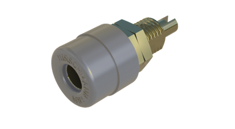 Hirschmann SKS 930176706 | BIL 20 Au Buchse 4mm grau