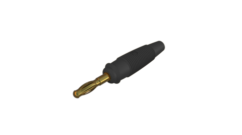 Hirschmann SKS 972518700 | LAS 30 Au Stecker 4mm schwarz