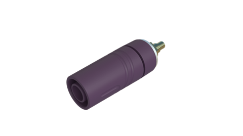 Hirschmann SKS 972358709 | SAB 2640 LK Au Buchse 4mm violett