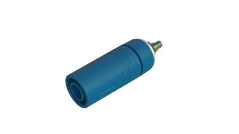 Hirschmann SKS 972358702 | SAB 2640 LK Au Buchse 4mm blau