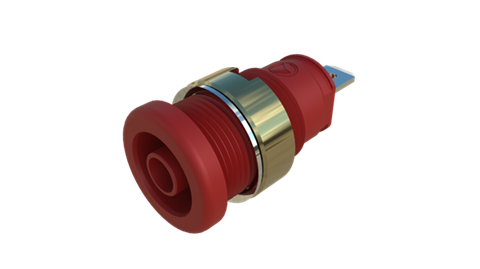 Hirschmann SKS 972355201 | SEB 2610 F4,8 Ni Buchse 4mm rot