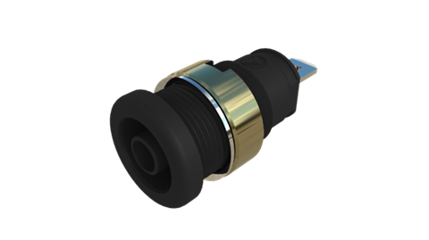 Hirschmann SKS 972355200 | SEB 2610 F4,8 Ni Buchse 4mm schwarz