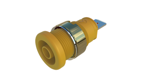 Hirschmann SKS 972356203 | SEB 2620 F6,3 Ni Buchse 4mm gelb