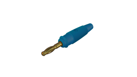 Hirschmann SKS 972518702 | LAS 30 Au Stecker 4mm blau