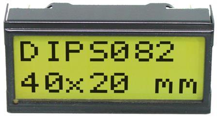 Display Visions EA DIPS082-HNLED | 2x8 DIP Textdisplay