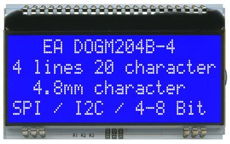 Display Visions EA DOGM204B-A | 4x20 DOG Textdisplay