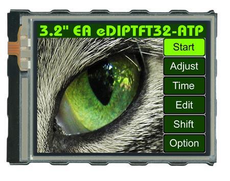 Display Visions EA EDIPTFT32-ATP | HMI 3,2" TFT mit Touch