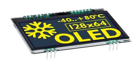 Display Visions EA OLEDL128-6GGA | Grafik-OLED 128x64 m.Pins