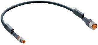 Lumberg Automation 43687 | RSMV 3-RKT 4-3-224/0,6 M Verbindungsleitung M8 Stecker