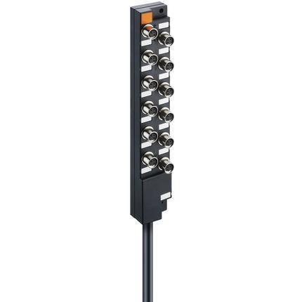 Lumberg Automation 65362 | ASBM 12/LED 3-347/10 M ASB-Verteilerbox, 12 Anschl. 3pol.