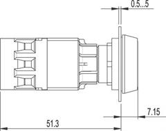 Schaltelement 250V 6A, 2 S [1.20.123.105/0000