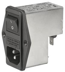 Gerätestecker C14 mit Filter 6A 250V AC [4304.4064
