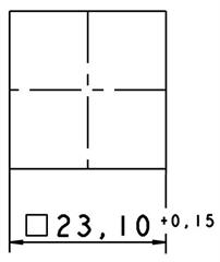 NOT-HALT-Schalttaste, quadrat. [1.30.094.001/0300
