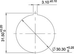 Leuchtvorsatz rund, weiss [1.74.510.011/2200