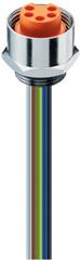 Einbaukupplung 4pol. 0,5m  [11267, RKF 4/0,5 M