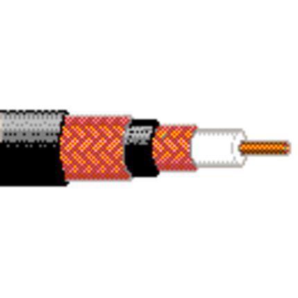 Belden Cable 8232A 0101000 | 20 AWG massiver 0,032 Zoll blanker Kupferleiter, gasinjizierte Schaum-HDPE-Isolierung, blanke Kupfergeflechtschirme (95 % und 80 % Abdeckung), PVC-Ummantelung.