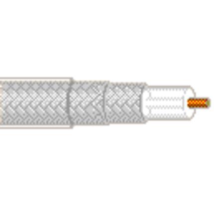Belden Cable 9141 3681000 | 20 AWG massiver 0,031 Zoll blanker Kupferleiter, Polyethylenisolierung, verzinnter Kupfer-/Blankkupfer-Geflechtschirm (98 % Abdeckung), Polyethylenmantel.