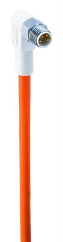 Lumberg Automation 934732008 | WRSMWV 4-521/5 M M8-Winkelstecker 4pol. 5m Kabel