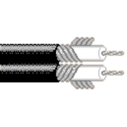 Belden Cable 1807A B591000 | S-Video-Kabel, 2–30 AWG verzinntes Kupfer-Koaxialkabel, Isolierung aus HDPE-Schaum, Spiralschirm aus 90 % verzinntem Kupfer, PVC-Ummantelung