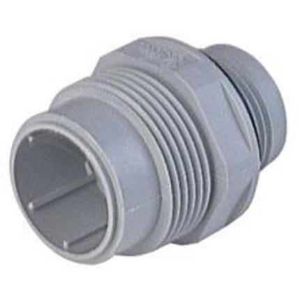 Hirschmann 931592001 | N6R AM 2 Einbaustecker 6pol.+PE grau