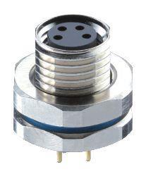 Lumberg Automation 48977 | RKMHL 3/S 5,5 M8-Einbausteckverbinder, Kupplung 3pol.