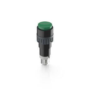 RAFI 1151063010518 | Drucktaster, 9.1 mm, 1Ö+1S, tastend, 1 Ö + 1 S, Blende grün