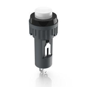 RAFI 1101070110205 | Drucktaster, 9.1 mm, 1S, tastend, 1 S, Blende weiß