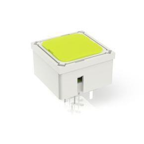 RAFI 3142000230000 | RF 15, Silber, Vollausleuchtung, 2,9 ± 0,6 N, Leuchtmittel gelb, Blende gelb, 1 S